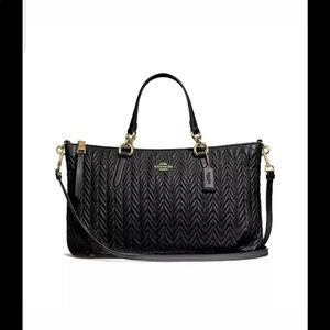 Quilted Leather Ally Satchel